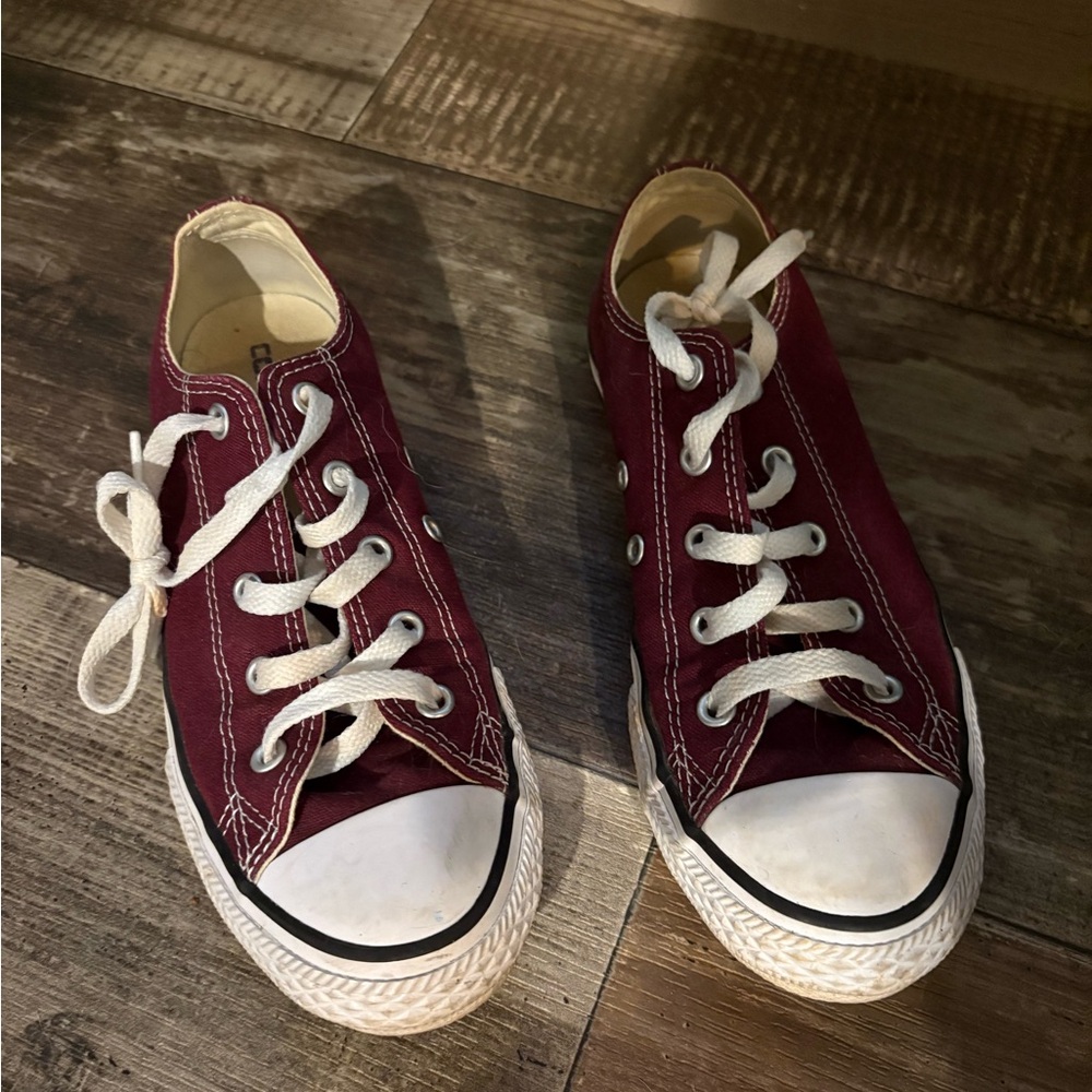 Converse Burgundy Kids Sneakers